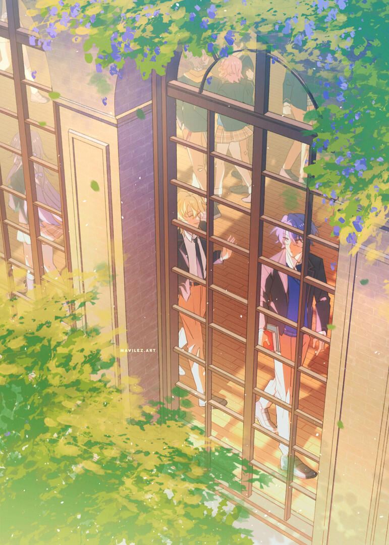 fanart of dr. ratio from honkai star rail, for Agnosco: a Dr. Ratio zine